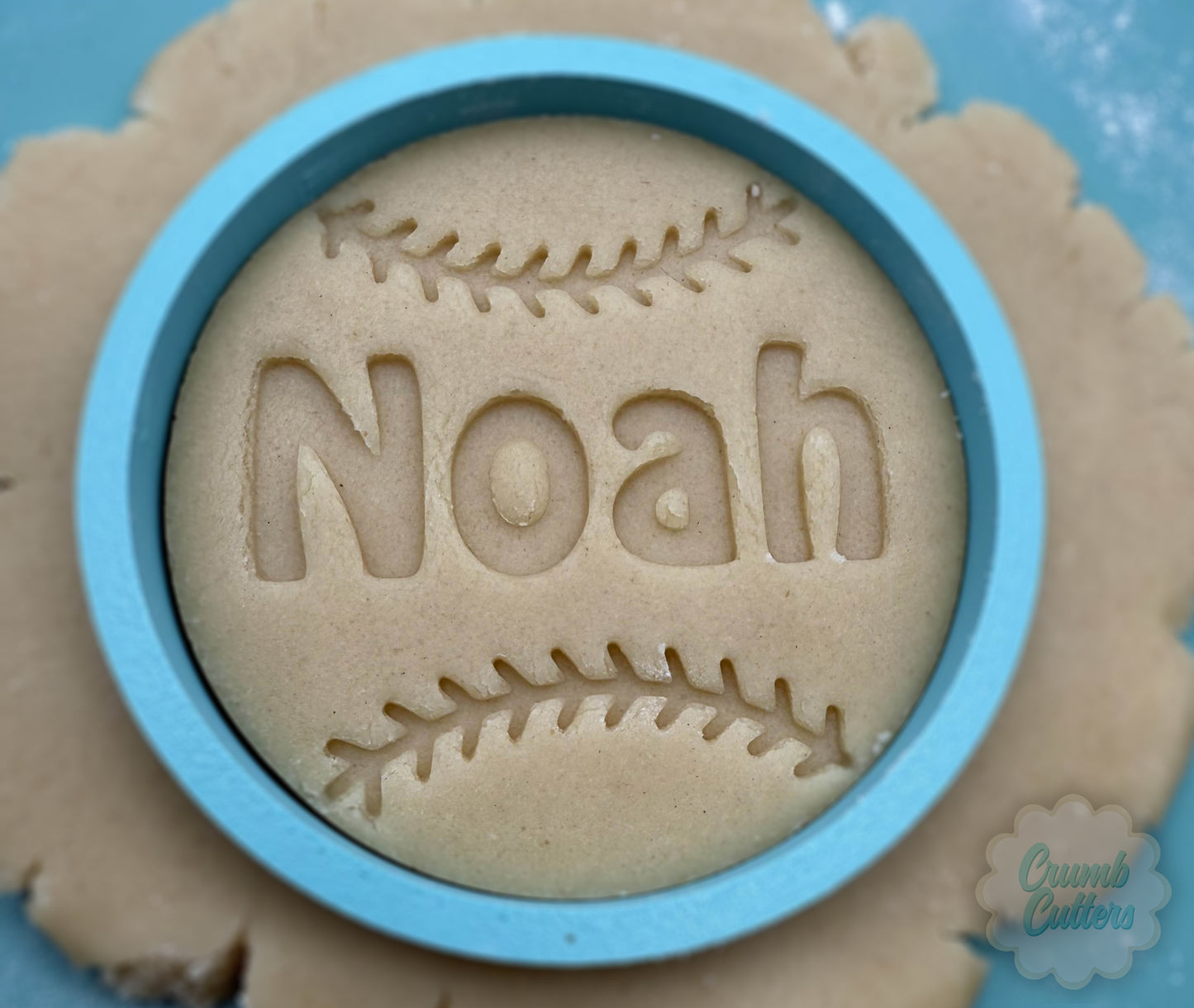 Custom Baseball Name Cookie Cutter & Stamp