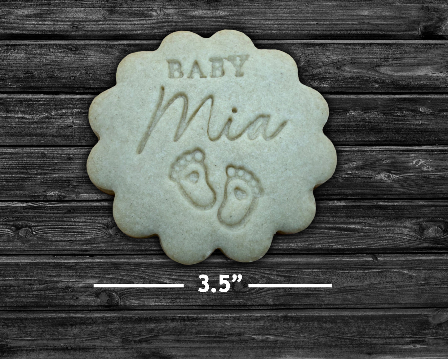 Custom Baby Name Cookie Cutter & Stamp