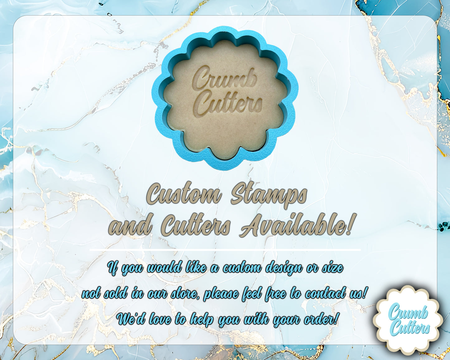 Custom Bunny Cookie Cutter & Stamp - Crumb Cutters