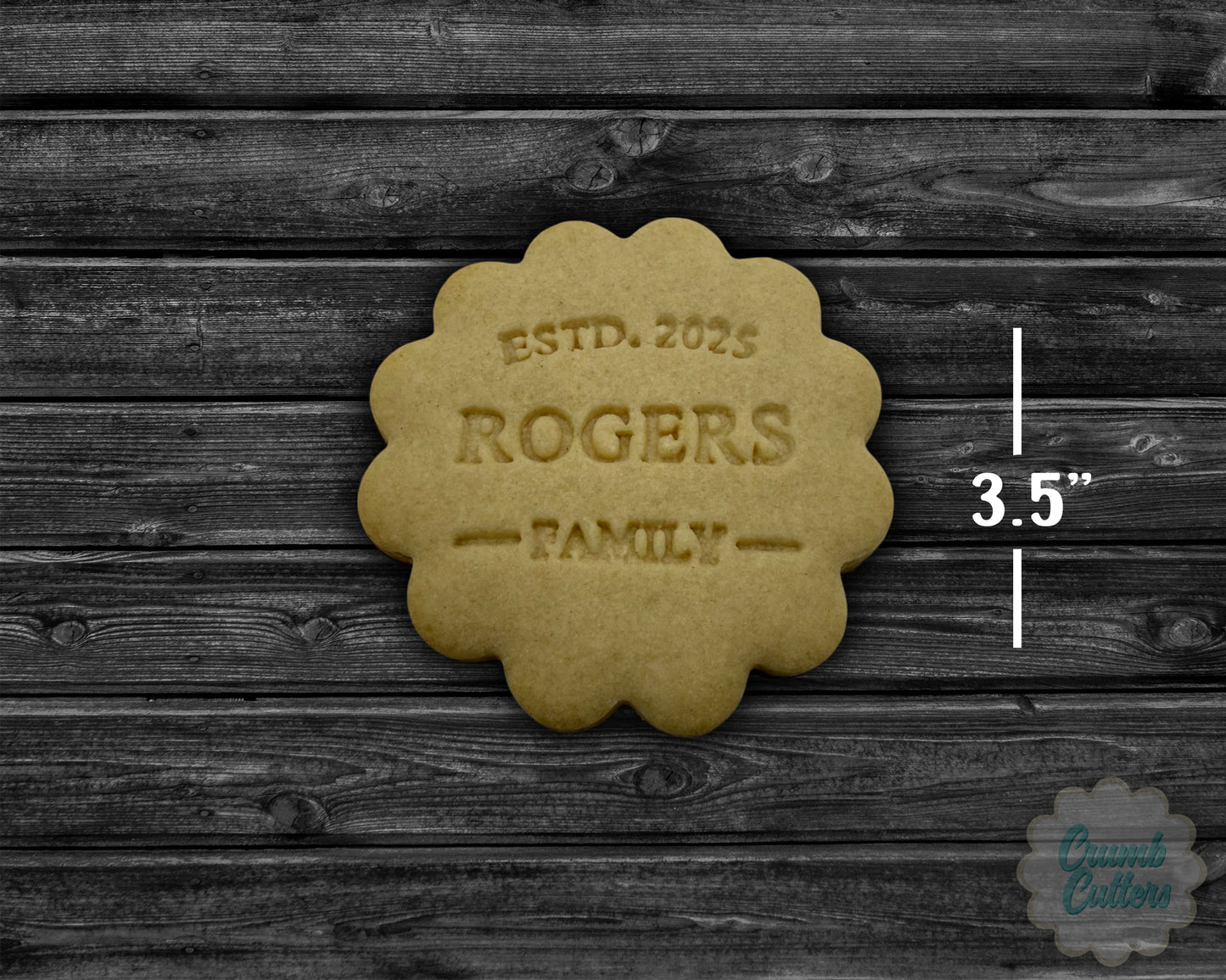 Personalized Family Cookie Cutter and Stamp