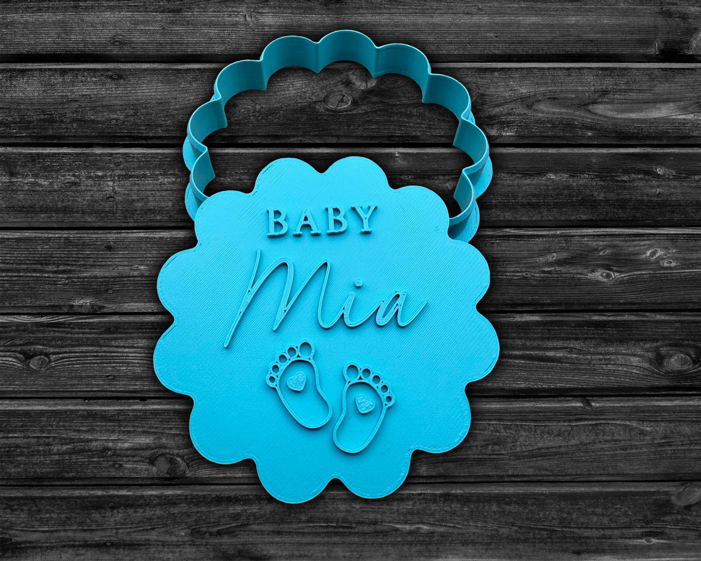 Custom Baby Name Cookie Cutter & Stamp