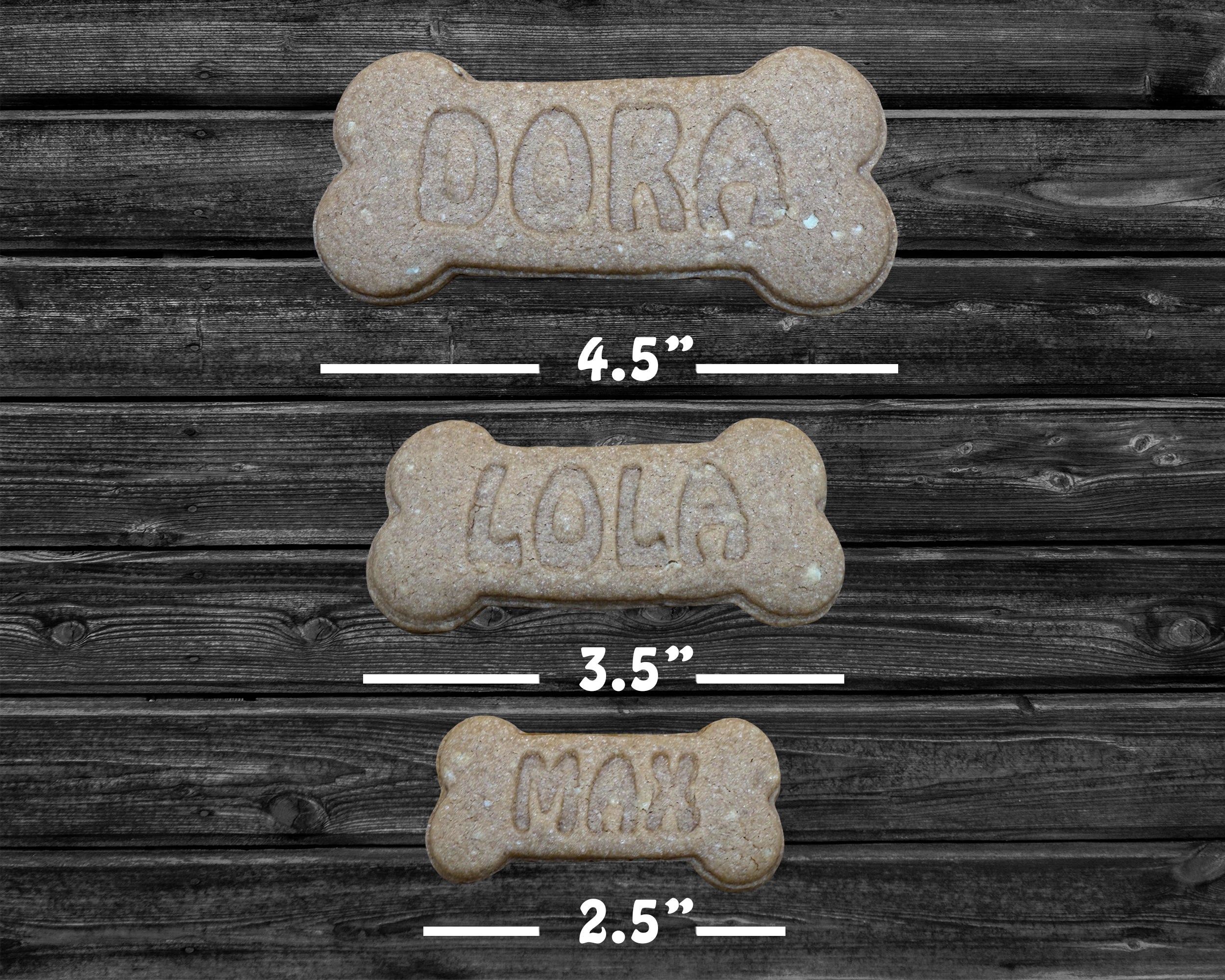 Personalized Dog Bone Biscuit Cutter & Stamp - Crumb Cutters