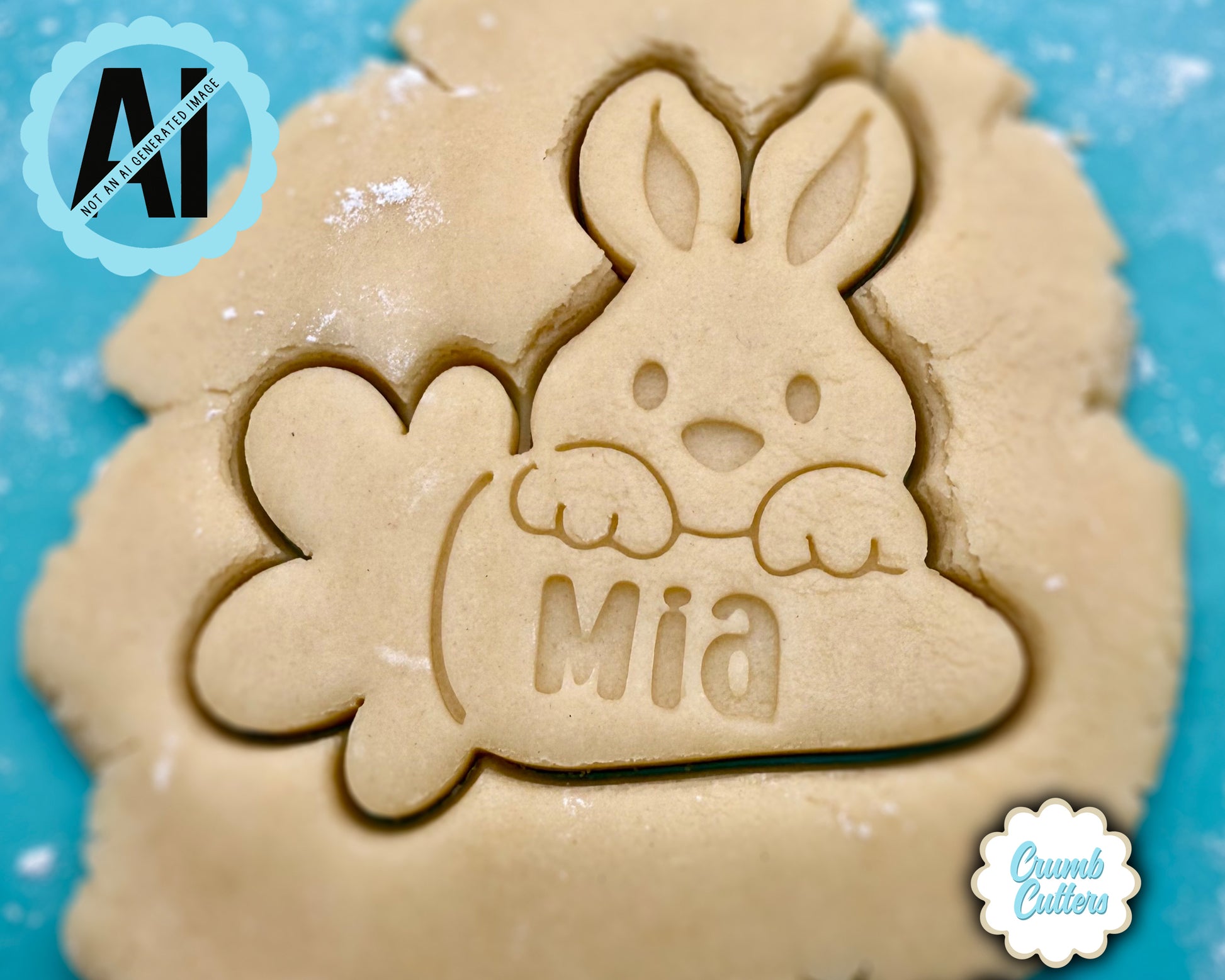 Custom Easter Cookie Cutter & Stamp - Crumb Cutters