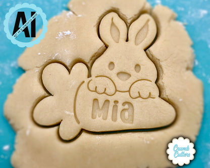 Custom Easter Cookie Cutter & Stamp - Crumb Cutters