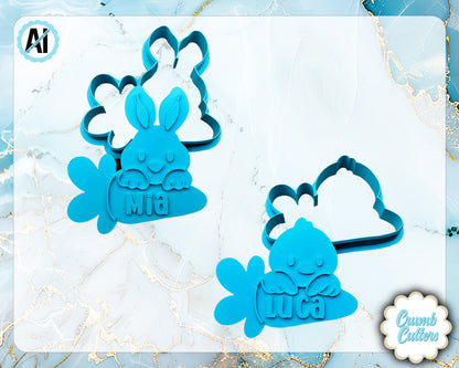 Custom Easter Cookie Cutter & Stamp - Crumb Cutters