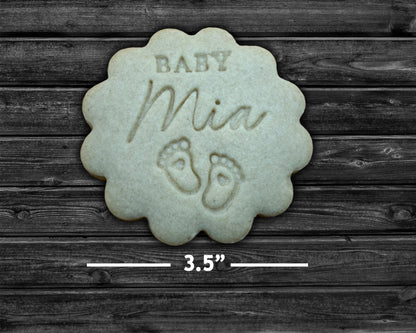 Custom Baby Name Cookie Cutter & Stamp