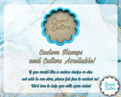 Custom Easter Cookie Cutter & Stamp - Crumb Cutters