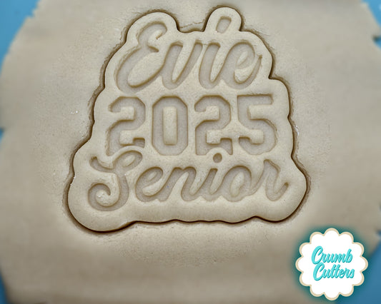 Custom Graduation Cookie Cutter & Stamp