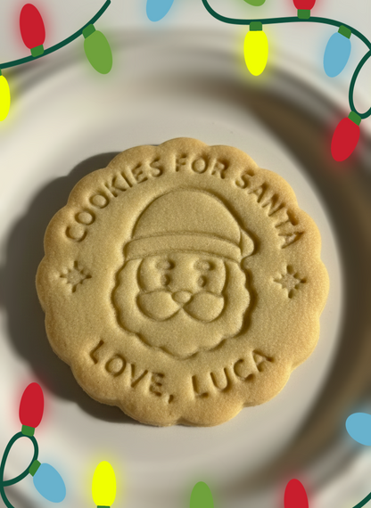 Custom Christmas Cookies for Santa Cookie Cutter and Stamp - Crumb Cutters