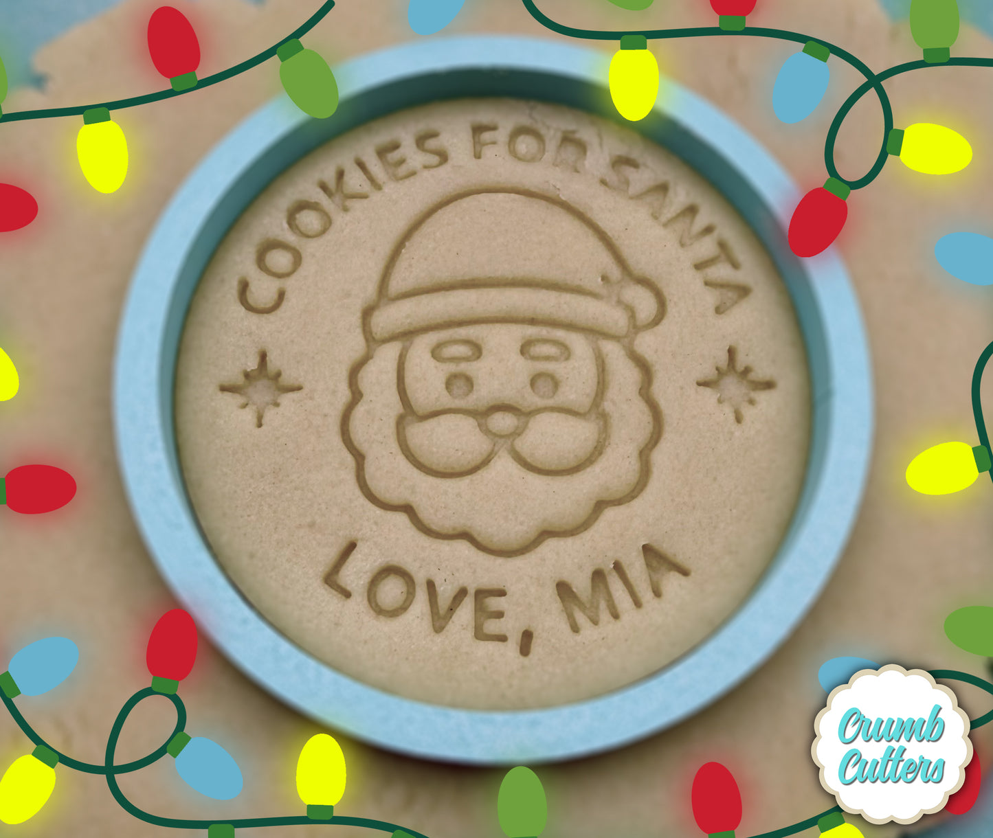 Custom Christmas Cookies for Santa Cookie Cutter and Stamp - Crumb Cutters
