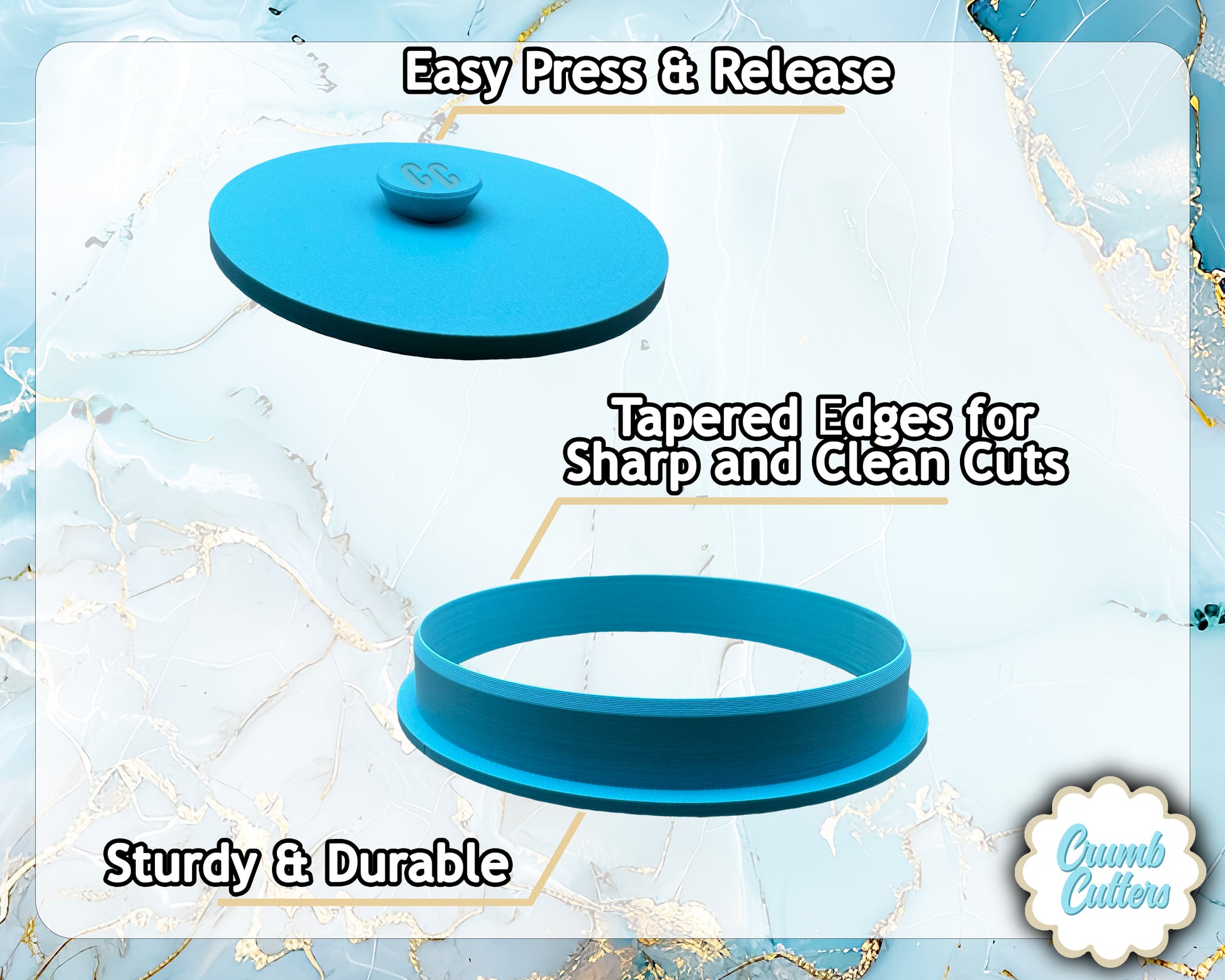 Custom Easter Cookie Cutter & Stamp - Crumb Cutters